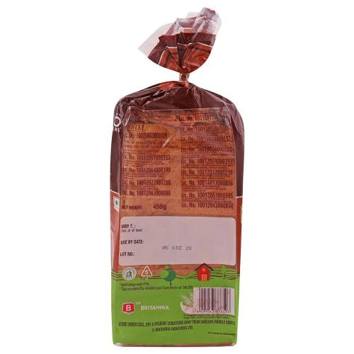 Britannia 100% Whole Wheat Bread 450 Gm