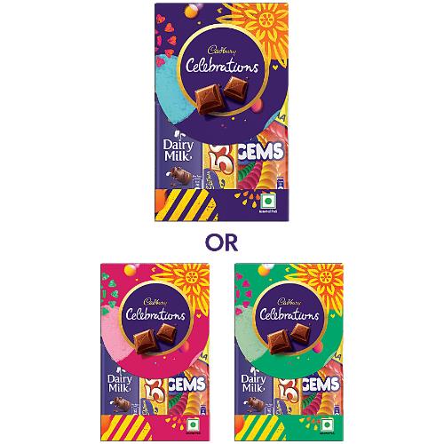 Cadbury Celebrations Assorted Chocolates Gift Box 56.2 Gm