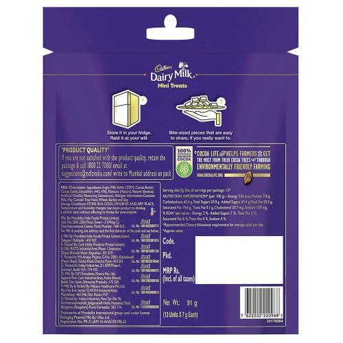 Cadbury Dairy Milk Chocolate Home Treats Standy Pouch 91 Gm