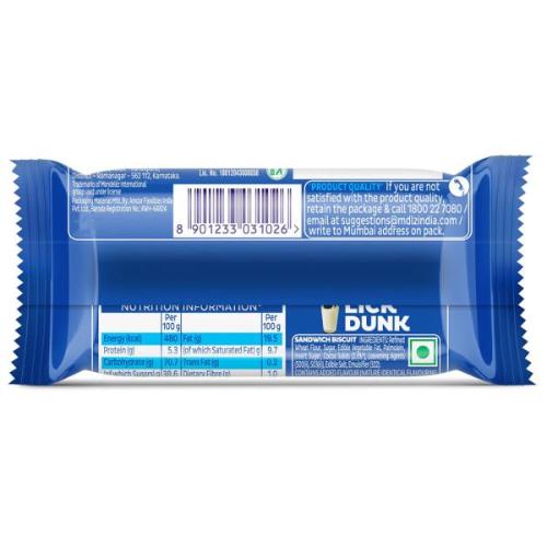 Cadbury Oreo Vanilla Creme Biscuit 50 Gm