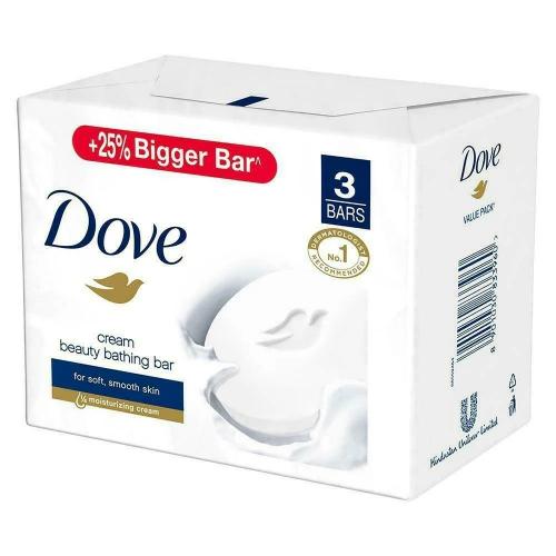 Dove Cream Beauty Bar - Soft, Smooth, Moisturised Skin 3X125 Gm