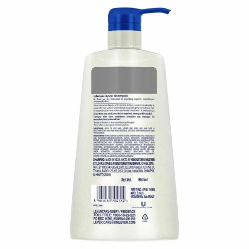 Dove Intense Repair Shampoo 650 Ml