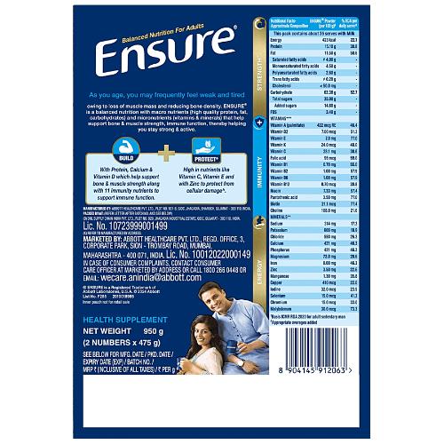 Ensure Vanilla Drink 950 Gm