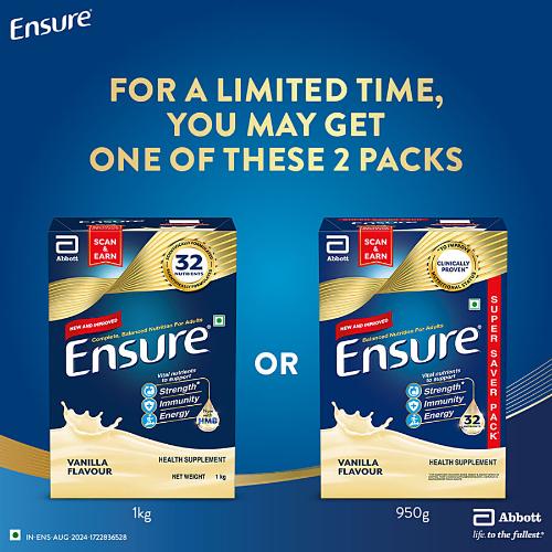 Ensure Vanilla Drink 950 Gm