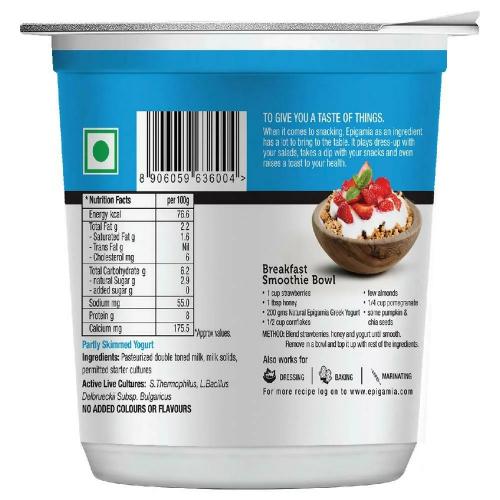 Epigamia Greek Natural Yogurt 400 Gm