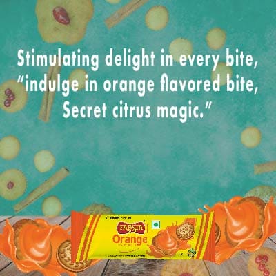 Fabsta Orange Cream Biscuits 50 Gm
