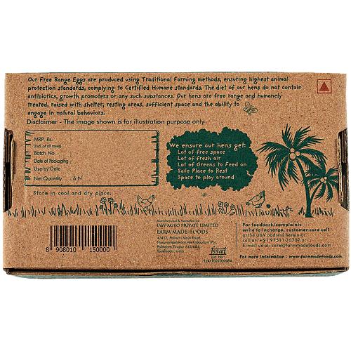 Farm Made Free Range Brown Eggs 6 Pcs