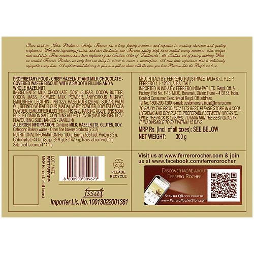 Ferrero Rocher Hazelnut Chocolates Box Pack Of 24