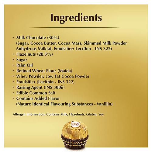 Ferrero Rocher Hazelnut Chocolates Box Pack Of 24