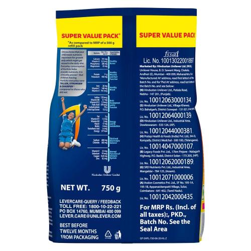 Horlicks Classic Malt Drink Refill 750 Gm