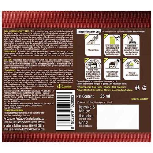 Indica Easy Dark Brown Hair Colour 25 Ml