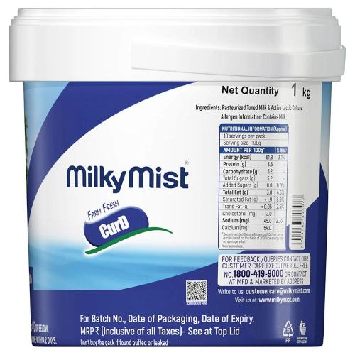 Milky Mist Curd Cup 1 Kg