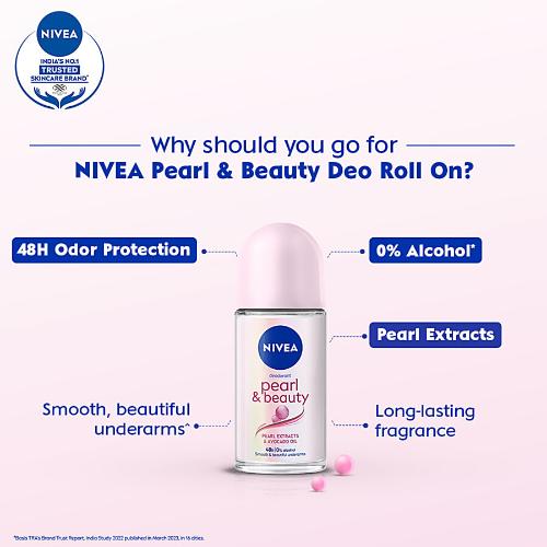 Nivea Pearl And Beauty Roll On For Women 50 Ml