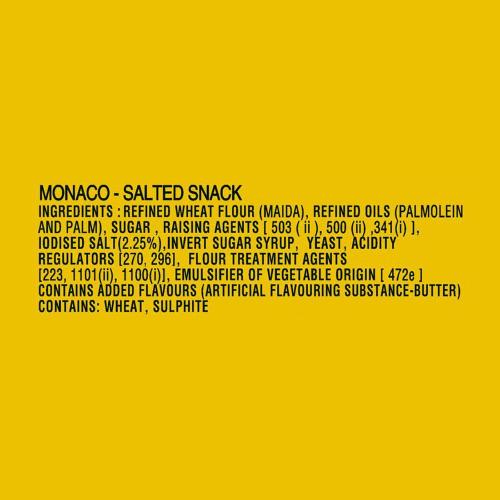 Parle Monaco Classic Salted Snack Biscuits 52.2 Gm