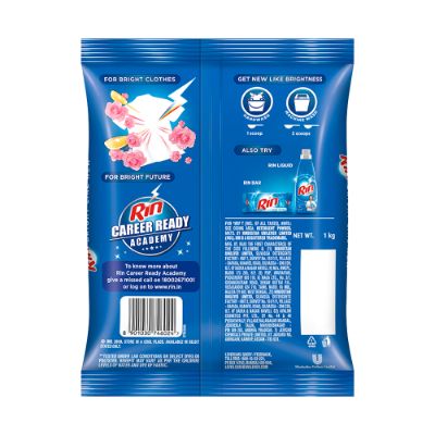 Rin Refresh Lemon & Rose Detergent Powder 1 Kg