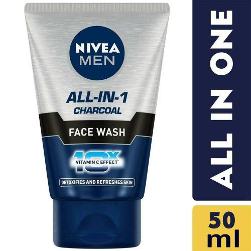 Nivea Men All In 1 Charcoal Face Wash 50 Gm