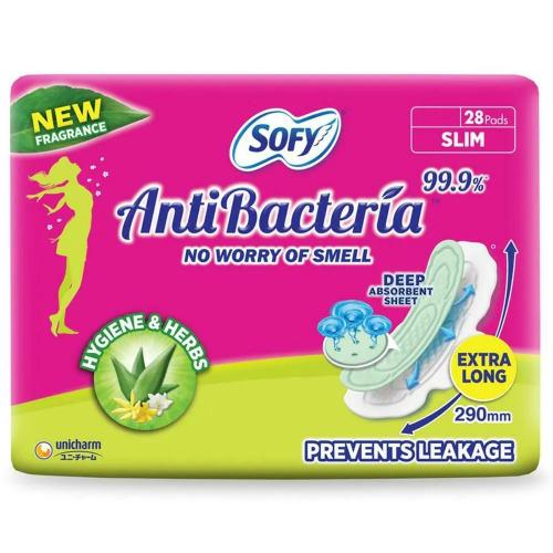 Sofy Body Fit Anti Bacterial Xl Sanitary Pads 28 Pcs