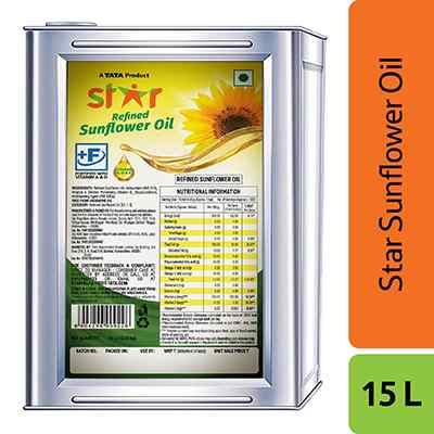 Star Refined Sunflower Oil 15 Ltr Tin
