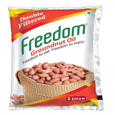 Freedom Groundnut Oil Pouch 1 Ltr