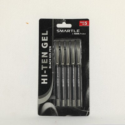 Smartle Hiten Gel Pen Black Set Of 5
