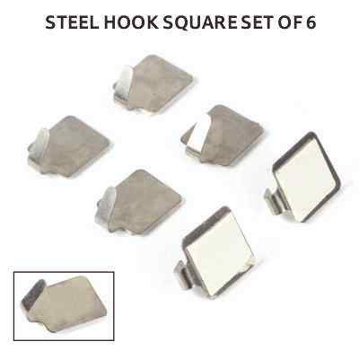 Smartle Steel Hook Square Set Of 6