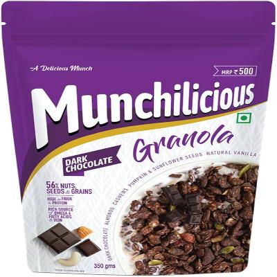 Munchilicious Granola Dark Chocolate 350 Gm