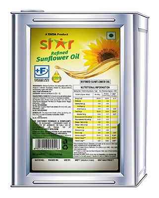 Star Refined Sunflower Oil 15 Ltr Tin