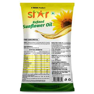 Star Refined Sunflower Oil 1 Ltr