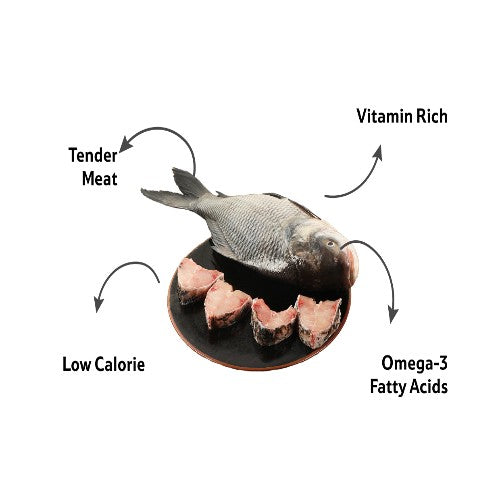 Starfresh Fresh Water Catla Whole (Bengali Curry Cut) About 1.2 Kg To 2 Kg
