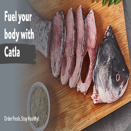 Starfresh Fresh Water Catla Whole (Bengali Curry Cut) About 1.2 Kg To 2 Kg