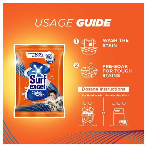 Surf Excel Quick Wash Detergent Powder 2 Kg
