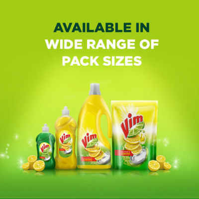 Vim Dishwash Liquid Gel Lemon Refill Pouch 500 Ml