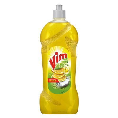 Vim Dishwash Liquid Gel Lemon Bottle 750 Ml