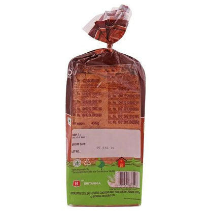 Britannia 100% Whole Wheat Bread 450 Gm