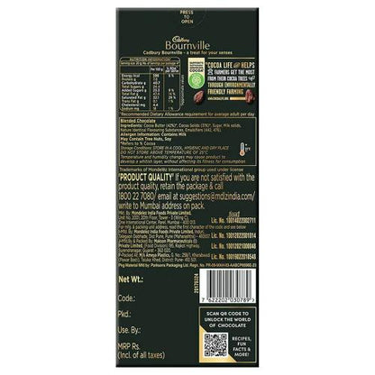 Cadbury Bournville 70% Dark Chocolate 80 Gm