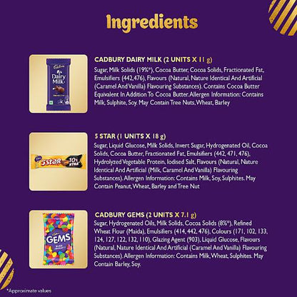 Cadbury Celebrations Assorted Chocolates Gift Box 56.2 Gm
