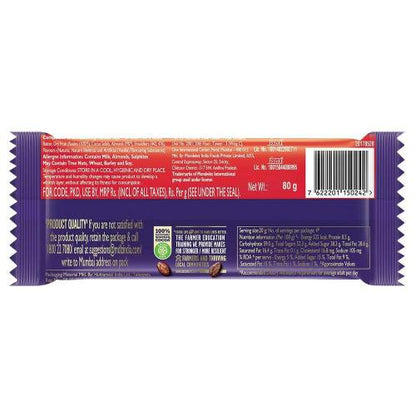 Cadbury Fruit And Nut Chocolate Bar 80 Gm