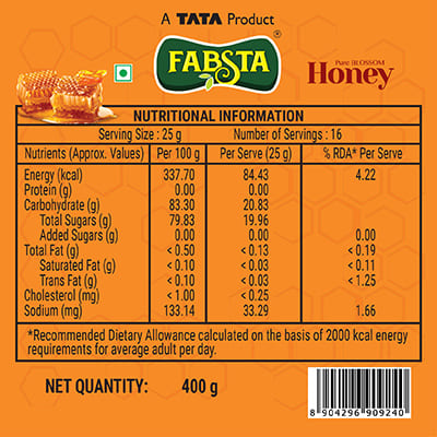 Fabsta Honey Combi 2X400 Gm