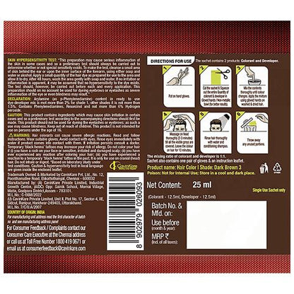 Indica Easy Dark Brown Hair Colour 25 Ml
