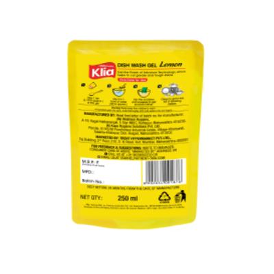 Klia Dishwash Gel Pouch 250 Ml