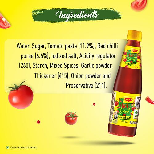 Maggi Hot & Sweet Tomato Ketchup Bottle 500 Gm