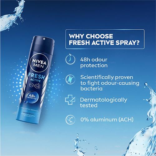 Nivea Men Fresh Active Deodrant 150Ml
