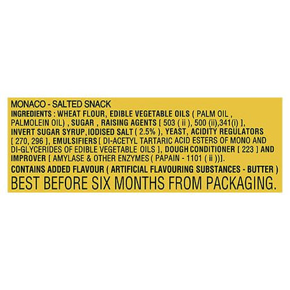 Parle Monaco Classic Salted Cracker 185.6 Gm