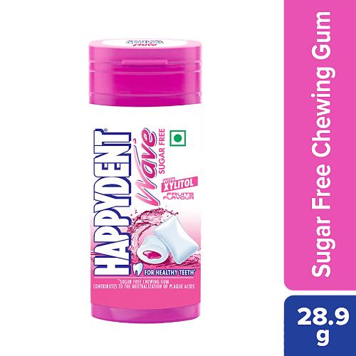 Happydent Wave Xylitol Fruits Flavour Bottle 30.6 Gm