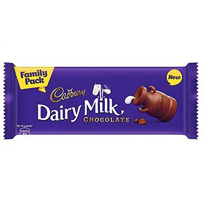 Cadbury Dairy Milk Chocolate Bar Family Pack 134 Gm