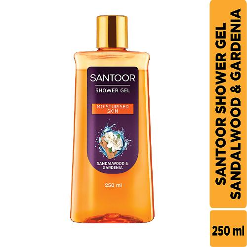 Santoor Shower Gel Sandalwood And Gardenia 250 Ml