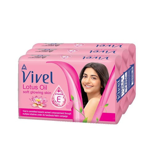 Vivel Lotus Oil Soft Glow Soap 3X150 Gm