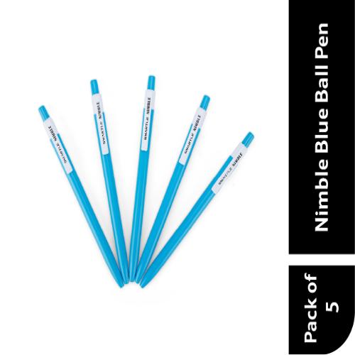 Smartle Nimble Ball Pen Blue Set Of 5