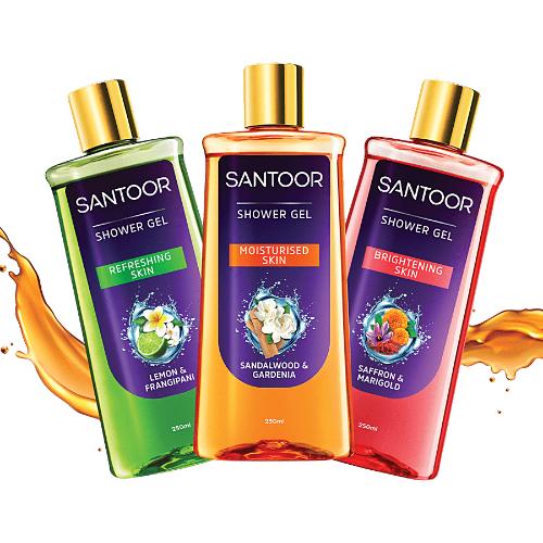 Santoor Shower Gel Sandalwood And Gardenia 250 Ml