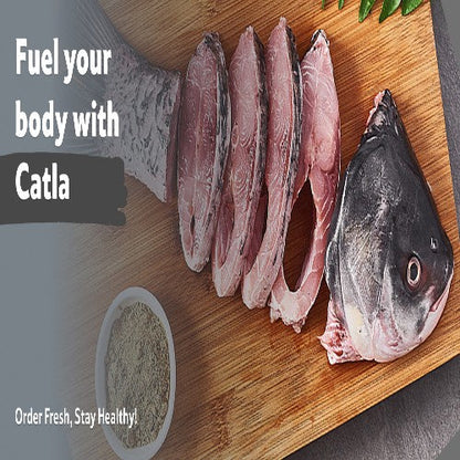 Starfresh Fresh Water Catla Whole (Bengali Curry Cut) About 1.2 Kg To 2 Kg